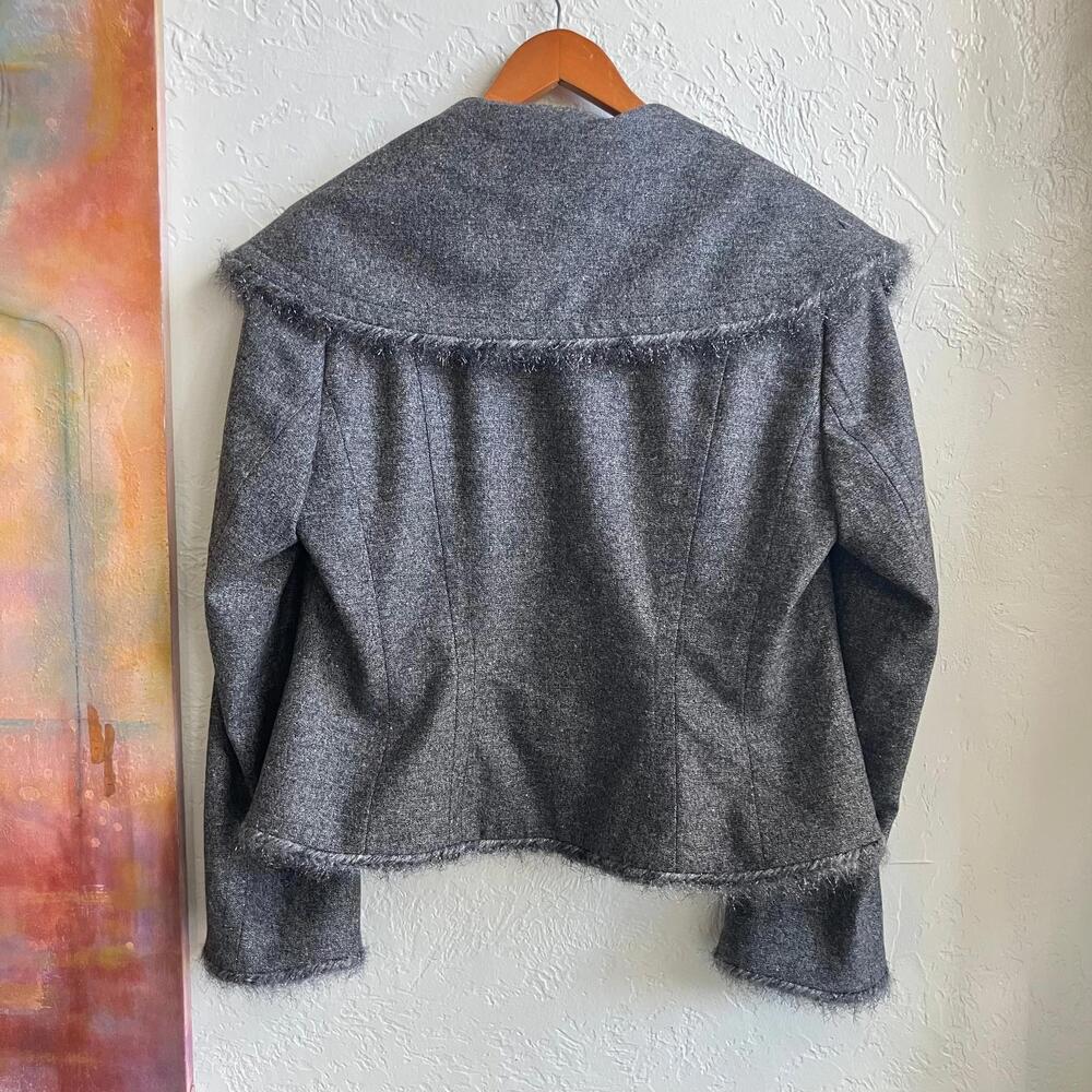 Escada Grey Blazer Jacket | Size 44/XL - Picture 5 of 5